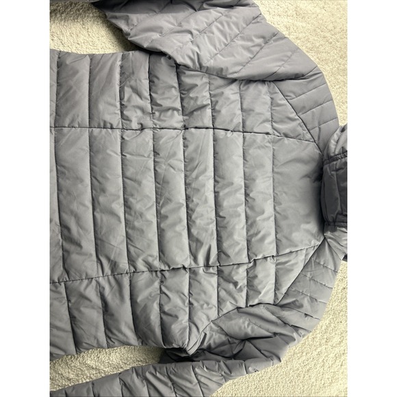 St. John's Bay Packable Gray Water Resistant Lightweight Puffer Jacket Sz LARGE - Picture 10 of 10